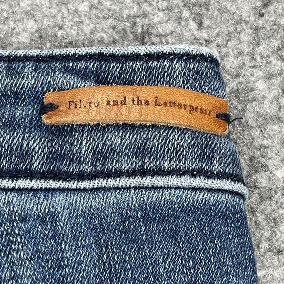 Anthropologie Pilcro Letterpress High Rise Bootcut Button Leg Jeans Sz 30 - Picture 7 of 14